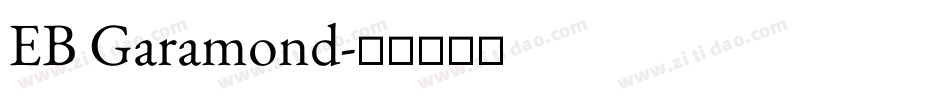 EB Garamond字体转换